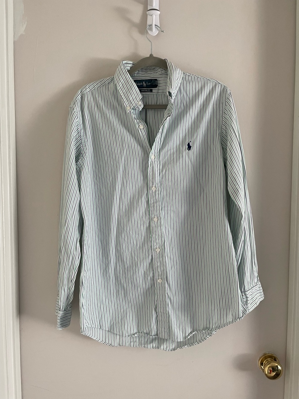 Ralph Lauren Custom Fit Striped Button Down 15.5/33 EUC